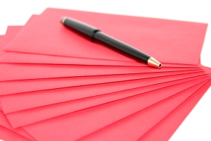 Pen red envelopes